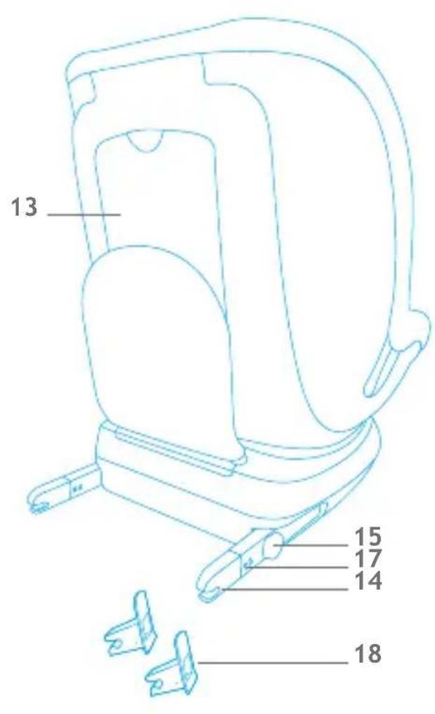 Foppapedretti Logik iSize - COMPONENTES DE LA SILLA DE COCHE - 2