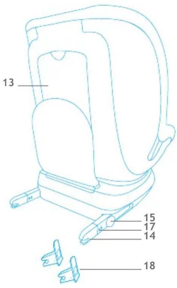 Foppapedretti Logik iSize - CAR SEAT COMPONENTS - 2