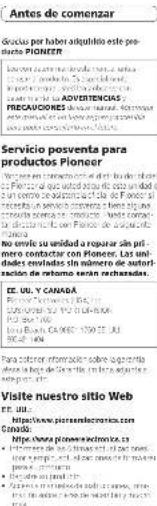 PIONEER GMME300X4C - Connexions lors de - 3