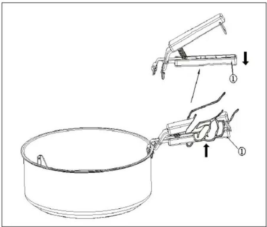 Klarstein VitAir Pommesmaster - Asa del cuenco de cocción - 3