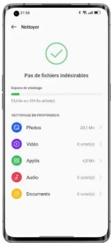 OPPO Reno 7 5G - Nettoyer le stockage - 1