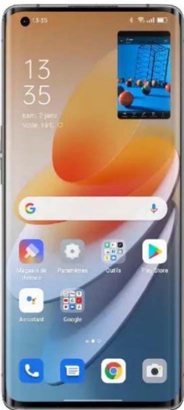 OPPO Reno 7 5G - Faire du multitâche avec Fenêtres flexibles - 2