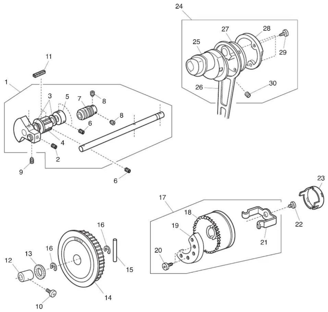 JANOME Arctic Crystal - PARTS LIST - 1