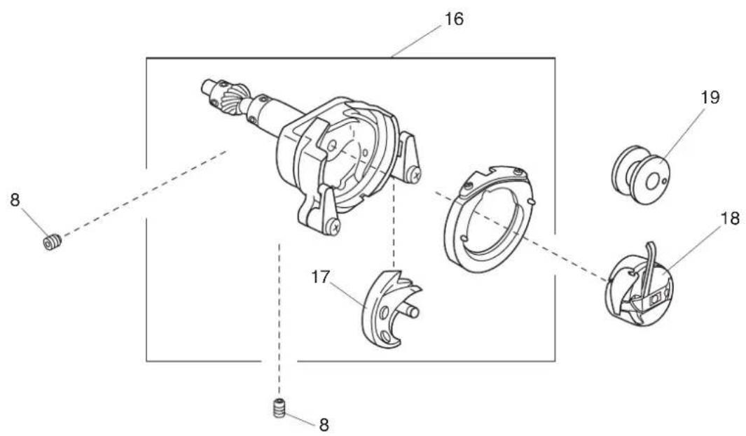 JANOME Arctic Crystal - PARTS LIST - 3