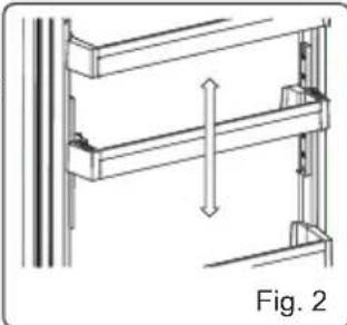 CONTINENTAL EDISON CEFC268DS1 - Adjustable Door Shelf (In some models) - 2