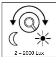 STEINEL RS 16 L S - Regulación crepuscular (punto de activación) - 1