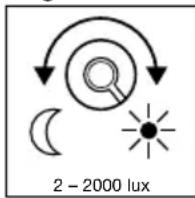 STEINEL RS 16 L S - Regolazione luce crepuscolare (soglia d'intervento) - 1