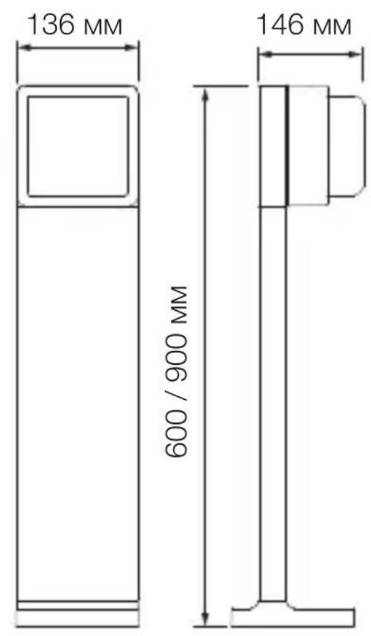 STEINEL L 845 SC - Размери на продукта GL 85 SC, GL 85 C - 1