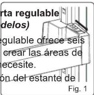 CONTINENTAL EDISON CEFC268DW1 - Estante de puerta regulable (En algunos modelos) - 1