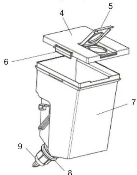CONTINENTAL EDISON CEFC268DW1 - Parts of the Water Dispenser - 2