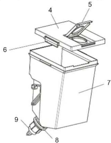 CONTINENTAL EDISON CEFC268DBIX - Partes del dispensador de agua - 2