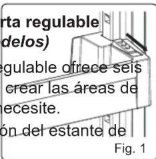CONTINENTAL EDISON CEFC268DBIX - Estante de puerta regulable (En algunos modelos) - 1
