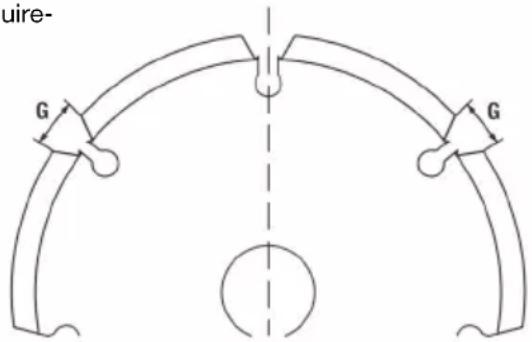 HILTI AG 6D226 - Dimensions and format of suitable diamond slitting wheels - 1