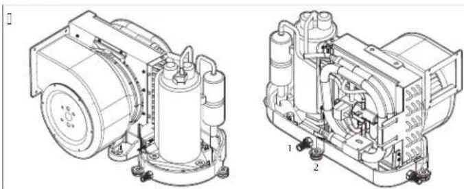 DOMETIC Cuddy DC II - 7/) InstalalSn de los soportes de montaVe y de la pOrga de Iondensado - 2