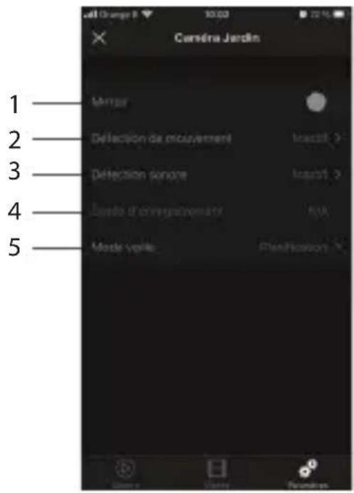 DIO DIOCAMRE01 - Camera settings menu - 1