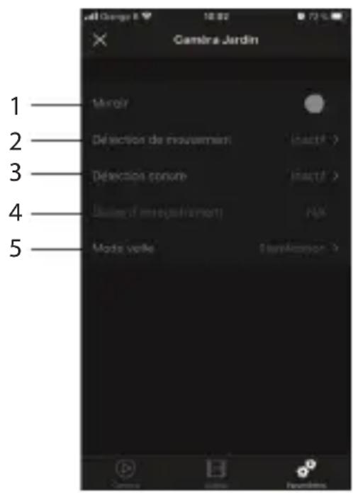 DIO DIOCAMRE01 - Camera settings menu - 1