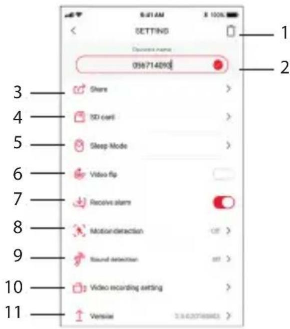 DIO DIOCAMRI01 - Camera settings menu - 1