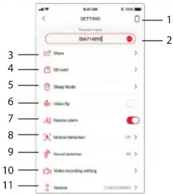 DIO DIOCAMFI01 - Camera settings menu - 1
