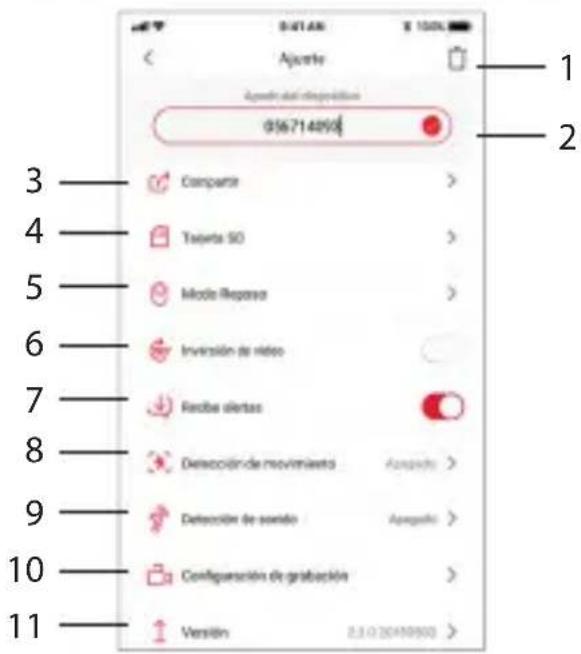 DIO DIOCAMFI01 - Menú de configuración de la cámara - 1