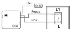 DIO EDSW00 - A un interrupteur simple ou poussoir une touche - 1