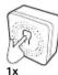 DIO EDSW00 - Interrupteur simple ou poussoir une touche - 3
