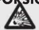 AURIOL IAN 96487 - FORSIGTIG! EKSPLOSIONSFARE! - 1