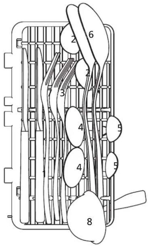 SALORA DWR4200 - Loading the cutlery basket - 1