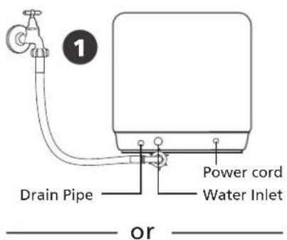 SALORA DWR4200 - Add water into the dishwasher's tank - 1