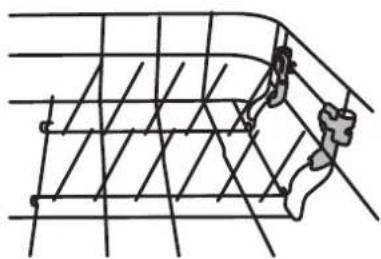 SALORA DWR4200 - Folding back the rack shelves - 1