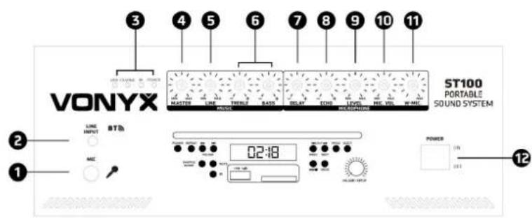 Vonyx ST100 MK2 - FACE AVANT - 1
