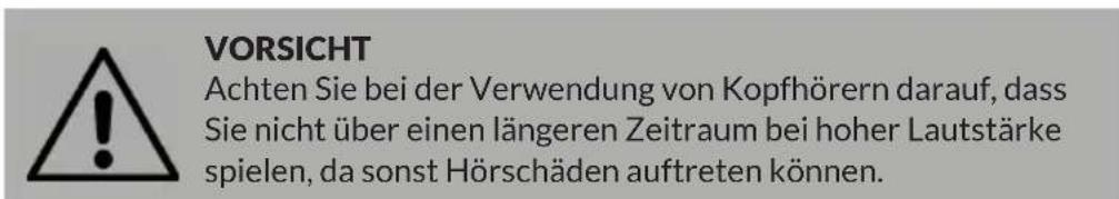Schubert Preludio - Verwendung von Kopfhörern - 1