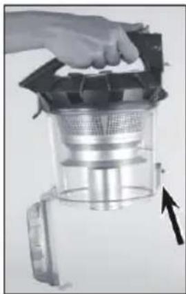 OneConcept Clean Master - Vaciar el contenedor de polvo - 2