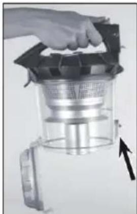 OneConcept Clean Master - Svuotare il contenitore della polvere - 2