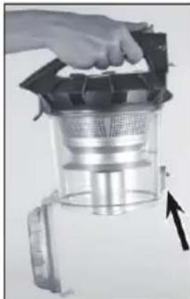 OneConcept Clean Master - Den Staubbehälter entleeren - 2