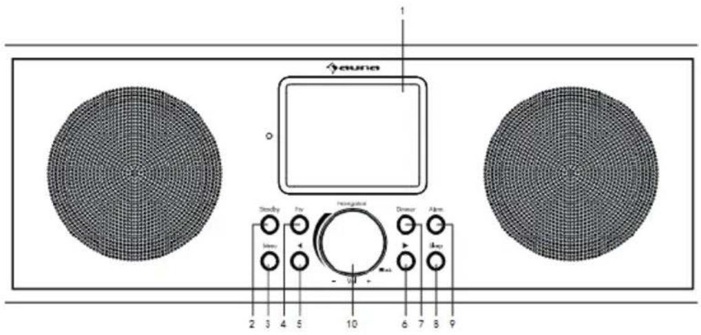 Auna Silver Star Stereo - PROSPETTO DEL DISPOSITIVO - 1