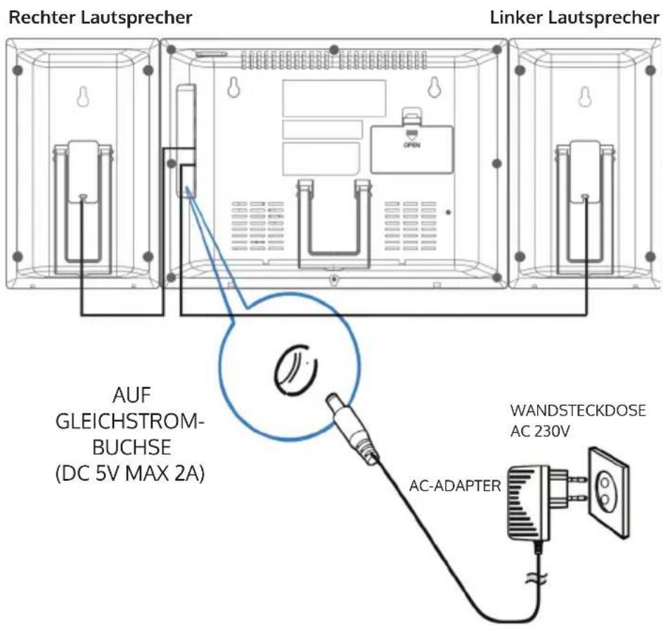 Auna Wallie - STROMANSCHLUSS UND BATTERIEBETRIEB - 1