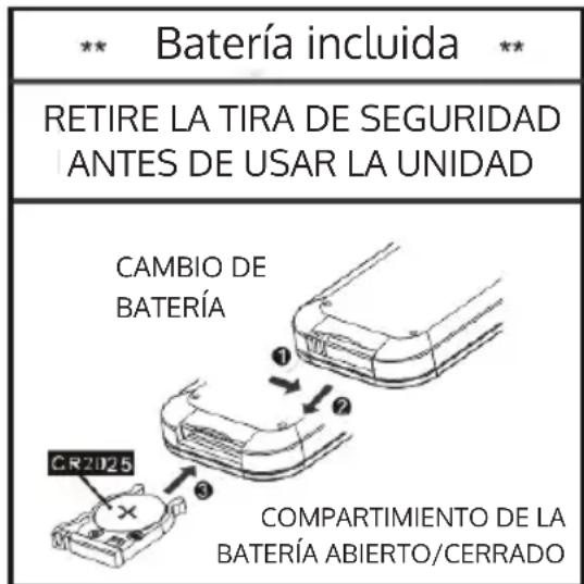 Auna Wallie - 2) Introducir pilas en el mando a distancia - 1