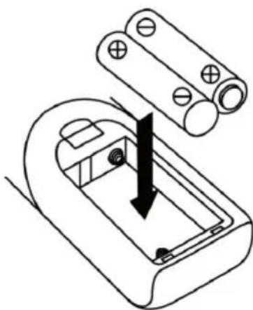 Auna 388DAB+ - Einlegen der Batterien in die Fernbedienung - 1