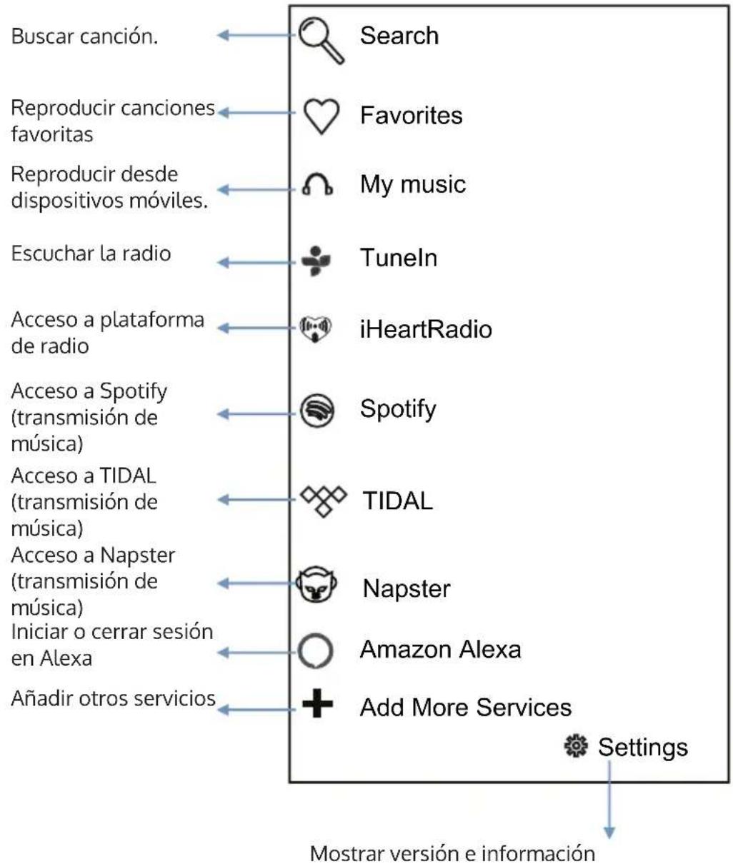 Auna Intelligence Radio - MENÚ APP - 1