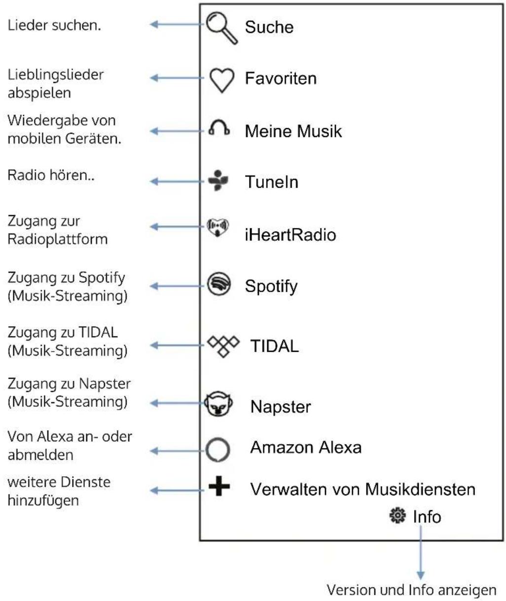 Auna Intelligence Radio - APP-MENÜ - 1