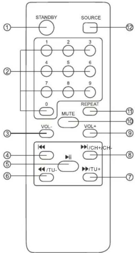 Auna Clubmaster Tube - FERNBEDIENUNG - 1