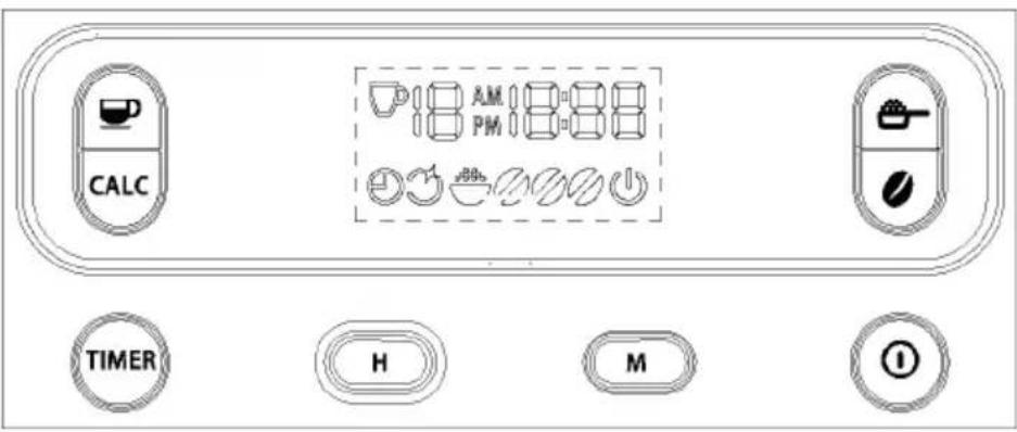 CALC AM PM TIMER H M ①