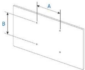 SAMSUNG LH75WMAWLGC - Spécifications du kit de montage mural (VESA) - 1