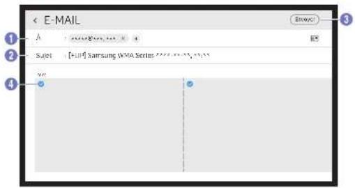 SAMSUNG LH75WMAWLGC - Envoi d'e-mail - 1