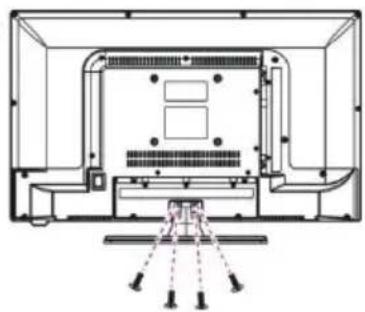 JVC LT24FD100 - Fixar o suporte - 2
