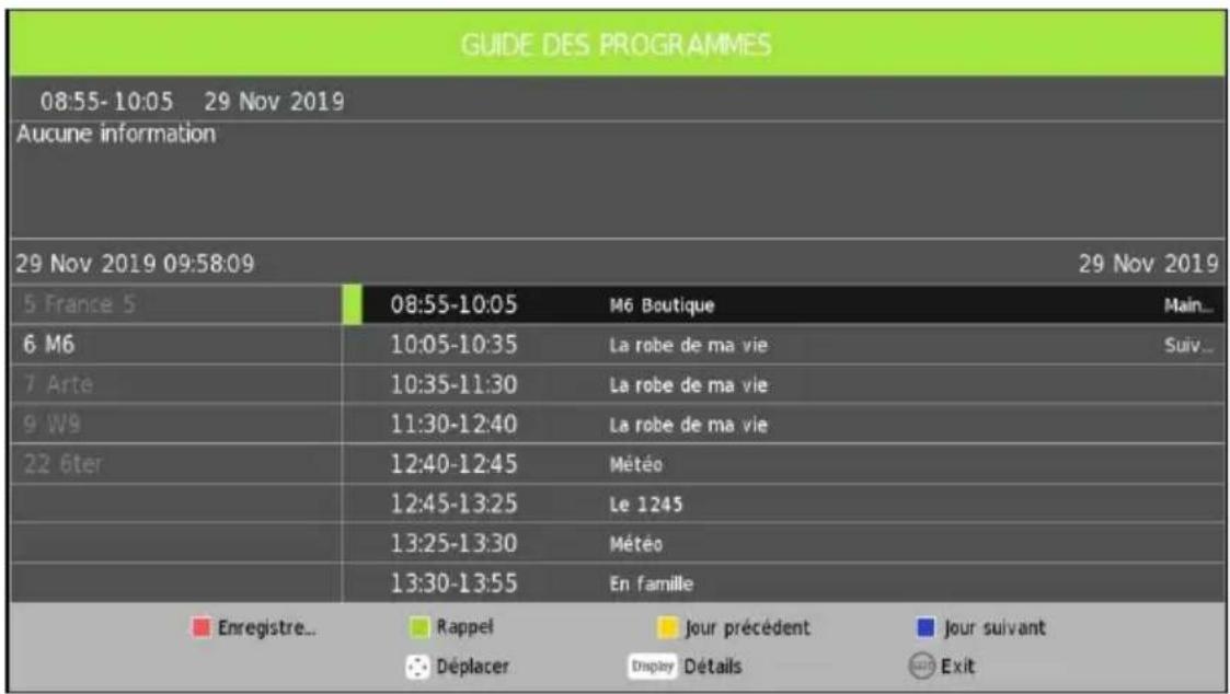 JVC LT24FD100 - Guide electronique des programmes (EPG) - 1