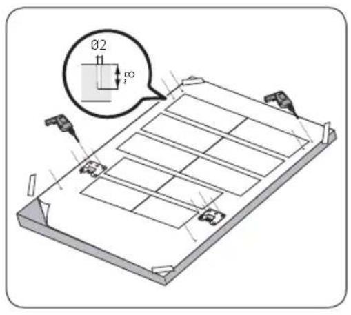 SAMSUNG DW60A8050BB - Étape 5 installation du panneau personnalisé (modèles complètement encastrables) - 1