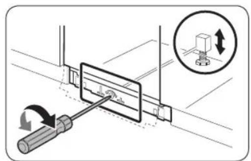 SAMSUNG DW60A8050BB - STEP 7 Level the dishwasher - 2
