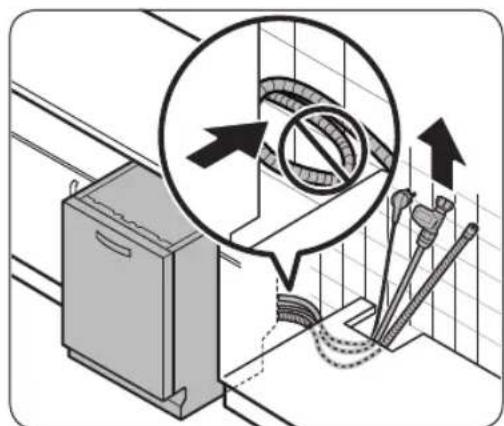 SAMSUNG DW60A8050BB - STEP 4 Arrange the hoses - 3