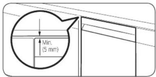 SAMSUNG DW60A8050BB - STAP 7 Zet de vaatwasser waterpas - 4